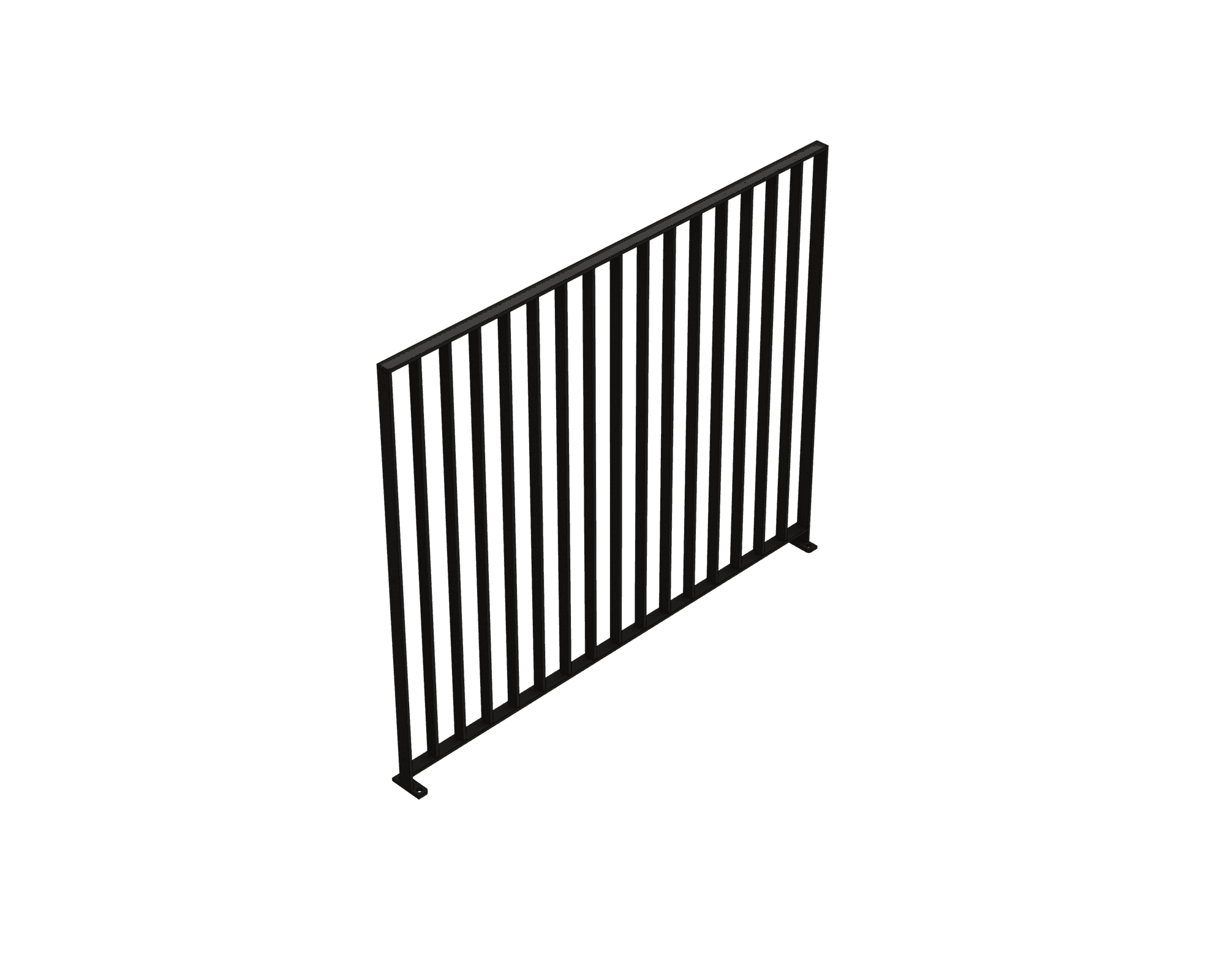Standard Panels in the Slimline fencing system